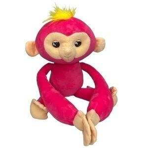 2018 WowWee Fingerlings Monkey Plush Interactive Animal Toy Pink Hugs Bella